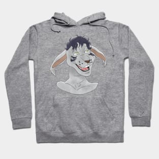 Anthro Hare face Hoodie